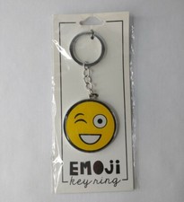 Emoji Key Ring Keychain Wink Smile Face Smiley