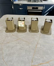 Set of 4 FenceFix - 75 x 75mm Heavy Duty Galvanised Bolt Down Fence Post Support