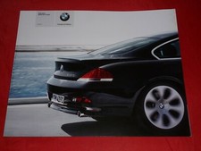 2004 BMW 6 Series E63 Coupe 645Ci Brochure Brochure Depliant Folleto