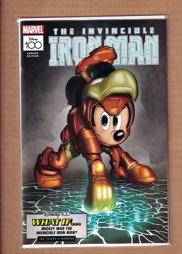 Amazing Spiderman #27 Disney100 Iron Man WHAT IF Variant 2023 NM
