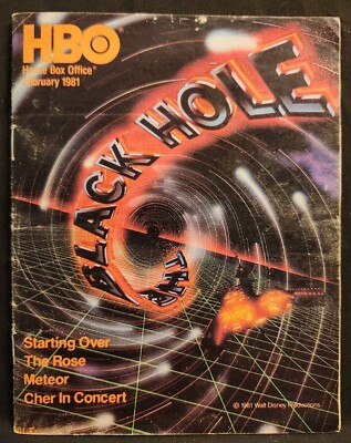 HBO Home Box Office TV Movie Booklet Program Guide February 1981 The Black Hole