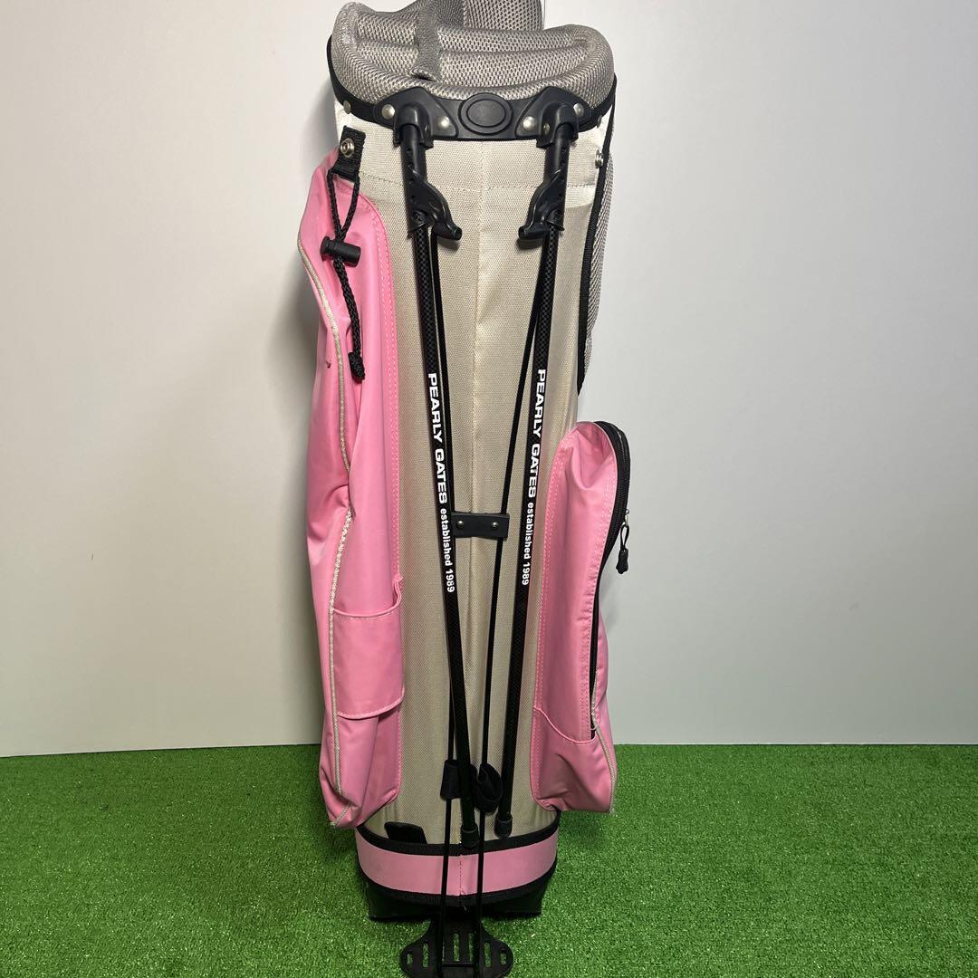 PEARLY GATES Established 1989 Stand Type Golf Caddy Bag Pink