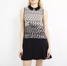 Marc By Marc Jacobs Silk Dress | Collar | Geometric | Size M Designer Party Work