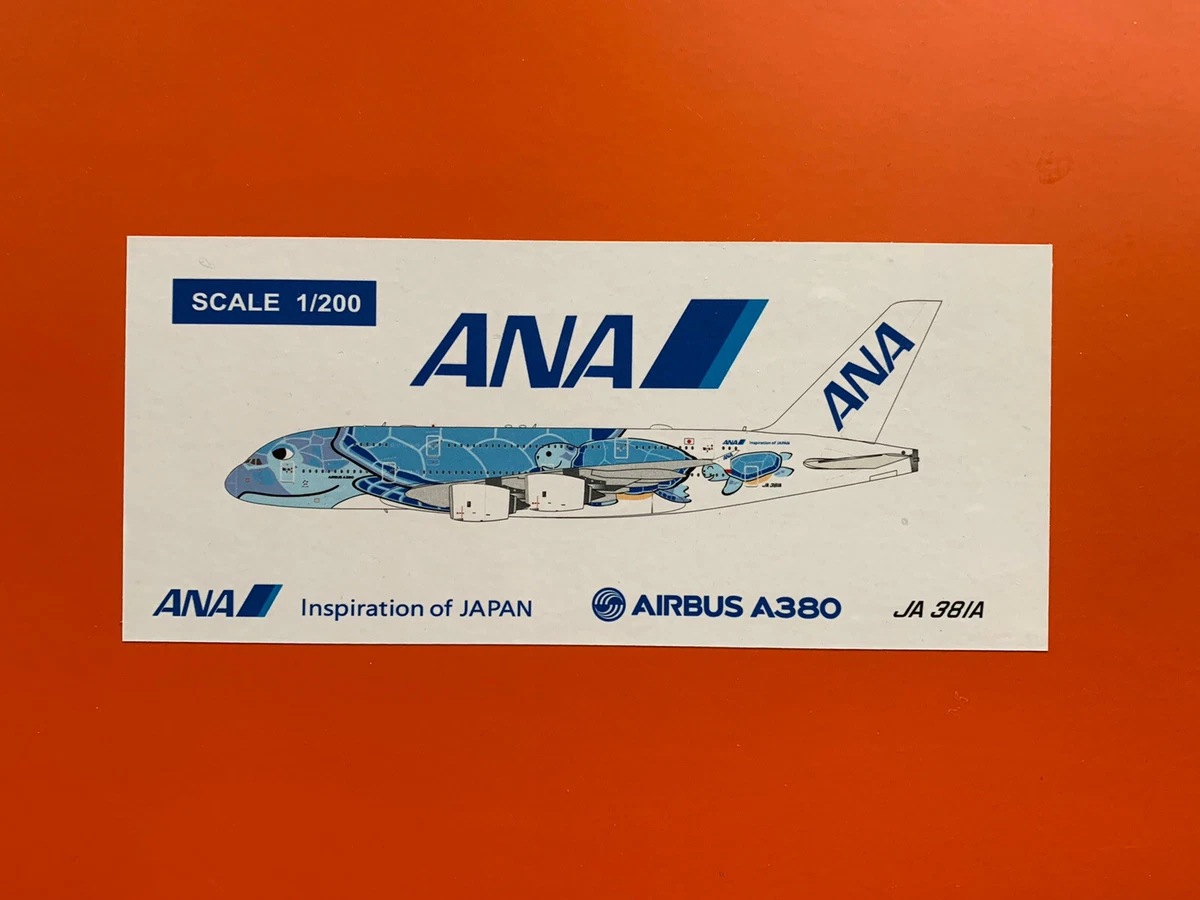 JC WINGS 1:200 scale ANA AIRBUS A380-800 INSPIRATION of JAPAN TORTOISE LIVERY