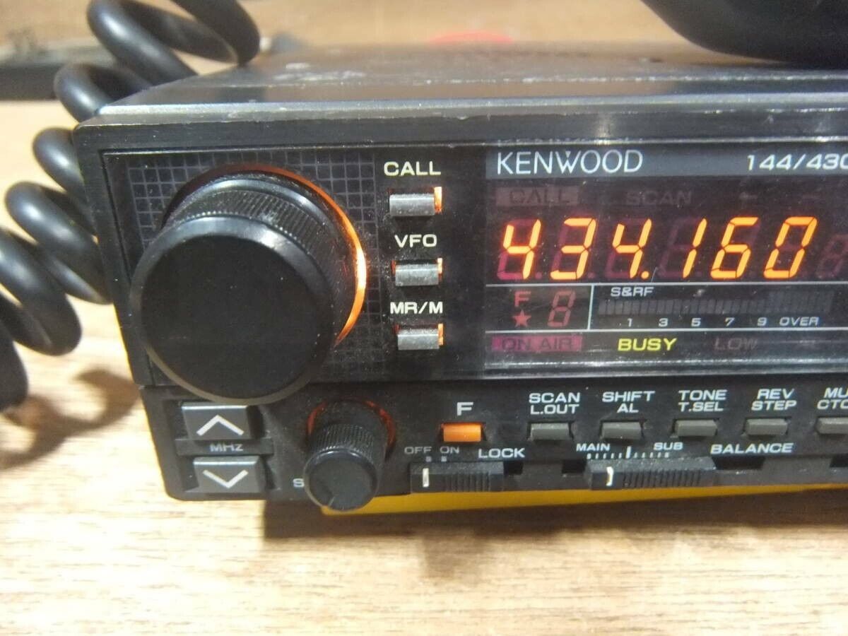 KENWOOD TM-721G 144/430 デュアルバンド マイク・電源ケーブル KENWOOD TM-721G 144/430 デュアルバンド マイク・電源ケーブル