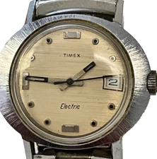 Timex Electric Date Seconds Hand Watch As/Is JD305