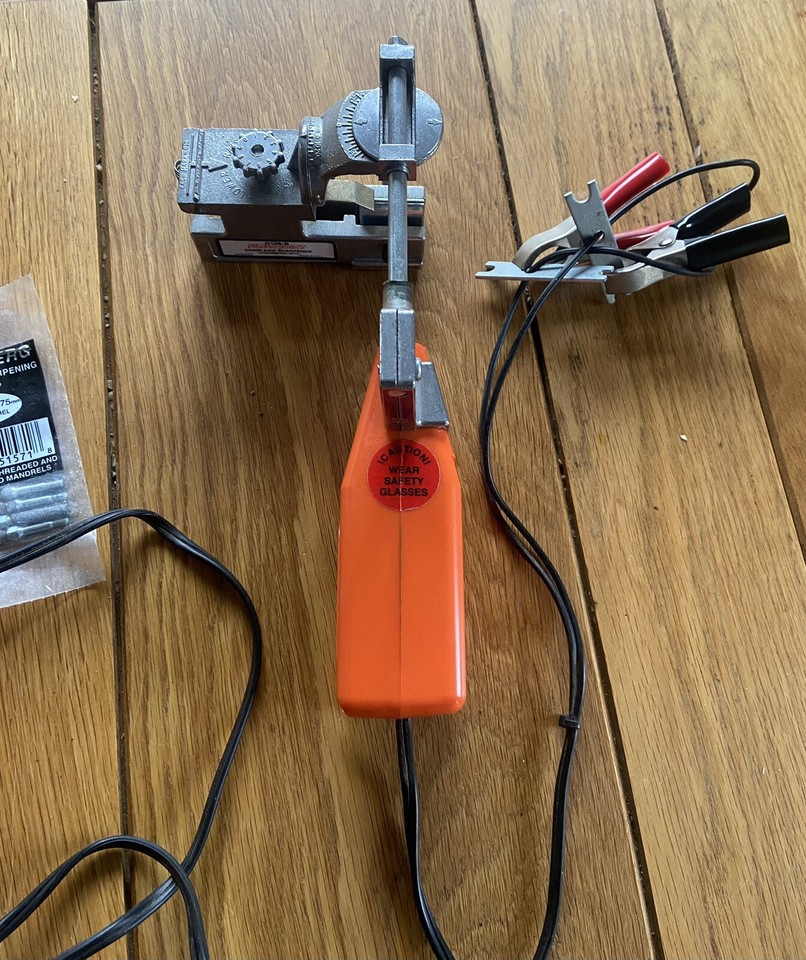 GRANBERG Hand Held G1012XT Chain Sharpener/Grinder & 4x 3/16” & 1x 7/32