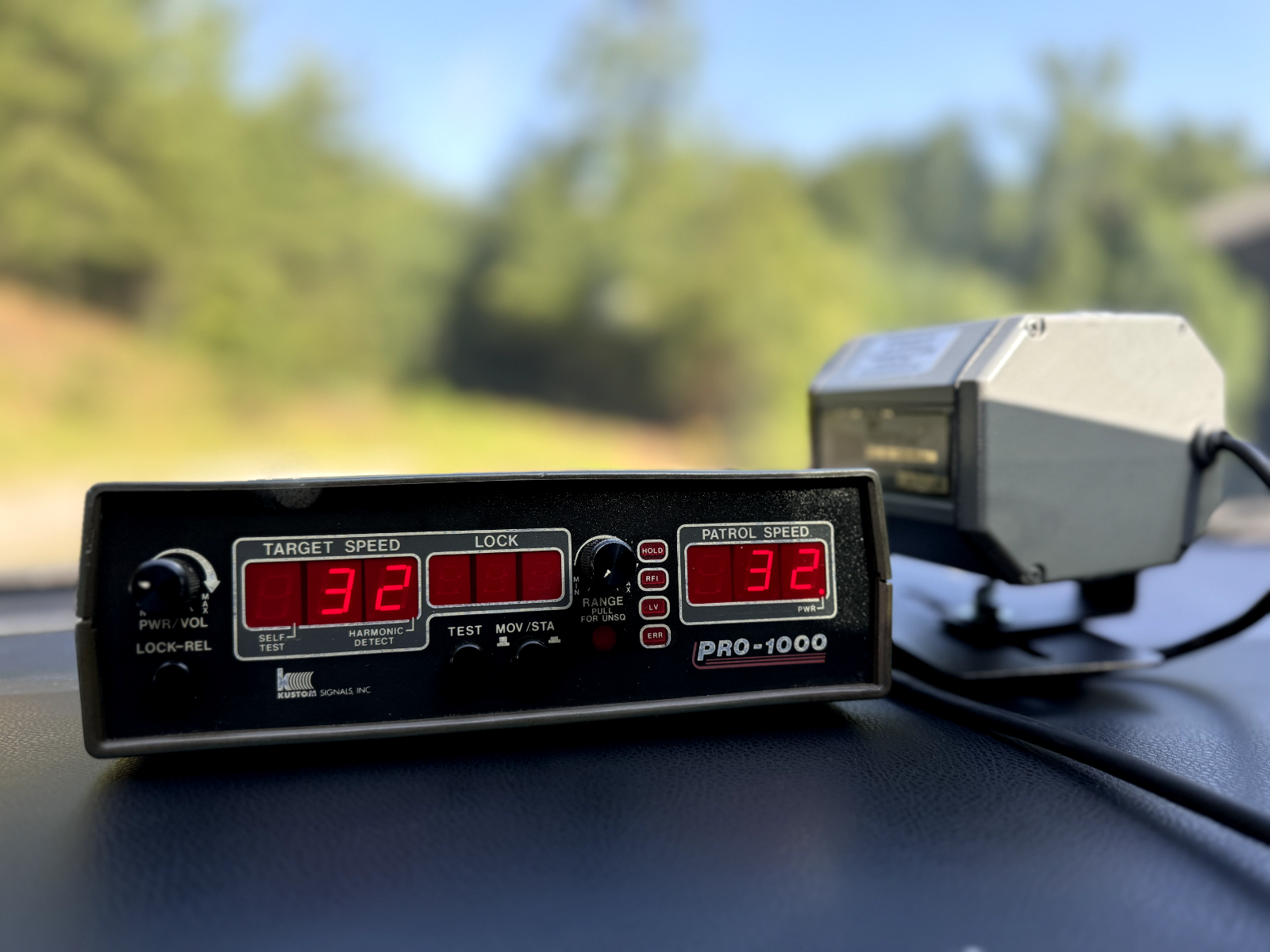 POLICE RADAR KUSTOM PRO-1000 MOVING AND STA. CERTIFICATION, TUNING ...