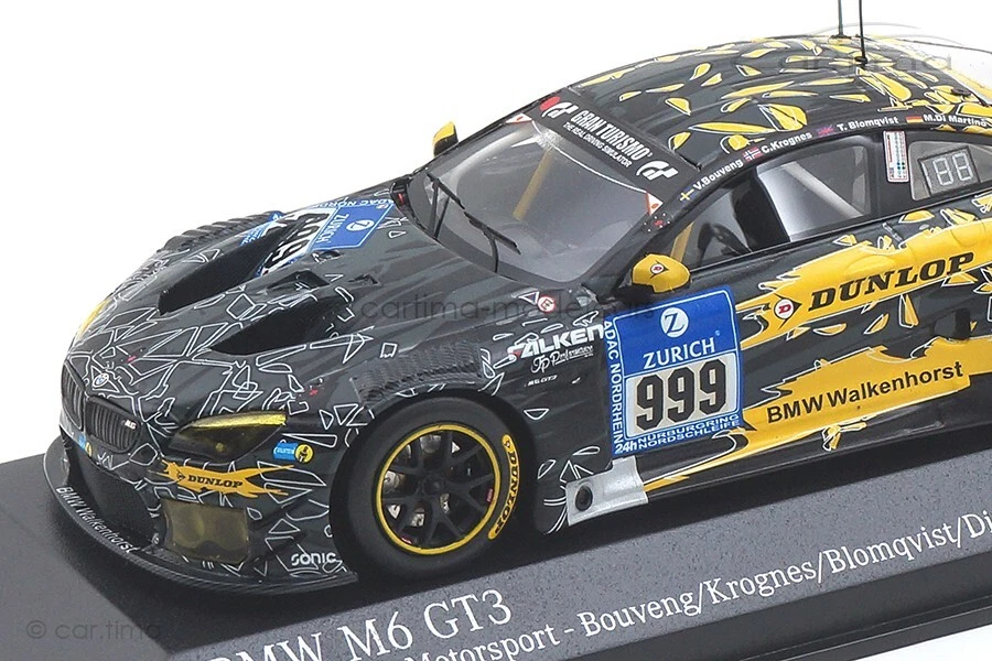 BMW M6 GT3 24h Nürburgring 2016 Bouveng/Di Martino/Krognes MINICHAMPS 1:43 - Immagine 2 di 4