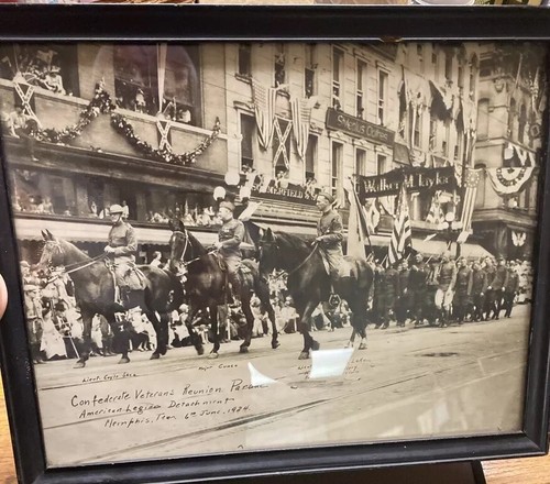 Original  Confederate Reunion Published Photograph Original Memphis TN 1926
