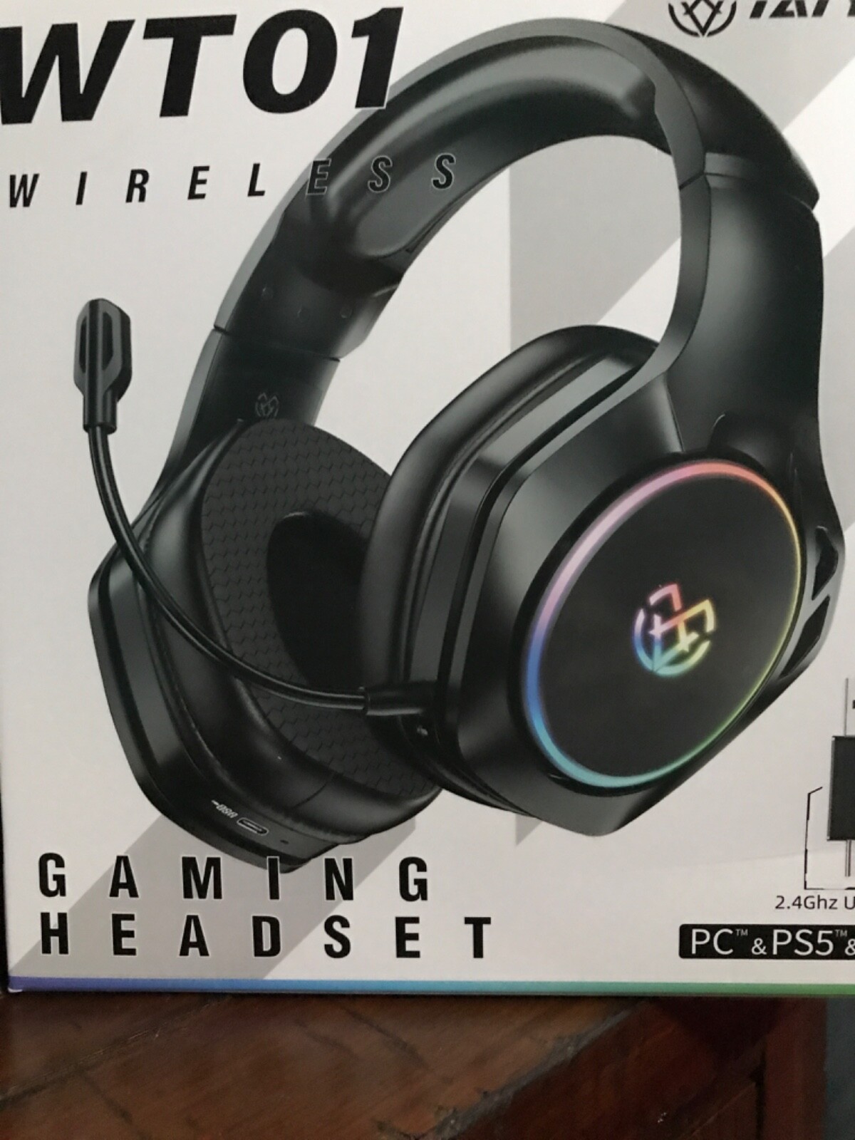 Wireless Tattbo Black Gaming Headset with Premium Sound-image