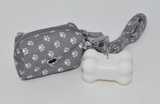 BATH BODY WORKS DOG BONE PAW PRINT POCKETBAC HOLDER SANITIZER CASE DOGGIE BAGS