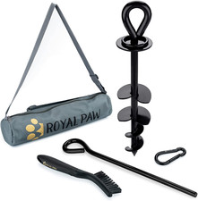 ROYAL-PAW Dog Tie Out Stake - for Large Dogs up to 210 Lbs - Heavy Duty Dog Stak