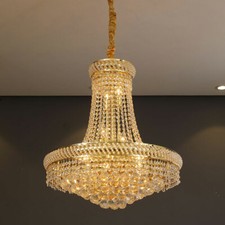 Luxury Crystal Chandelier LED Ceiling Pendant...