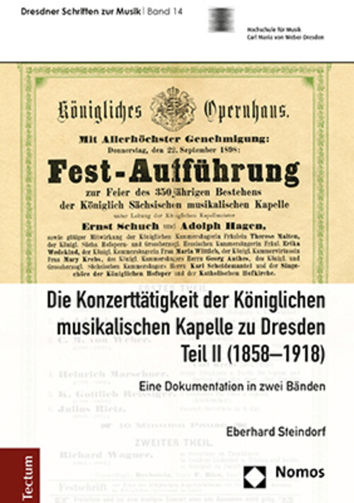 Thumbnail - Die Konzerttätigkeit Der Königlichen Musikalischen Kapelle Zu Dresden,
