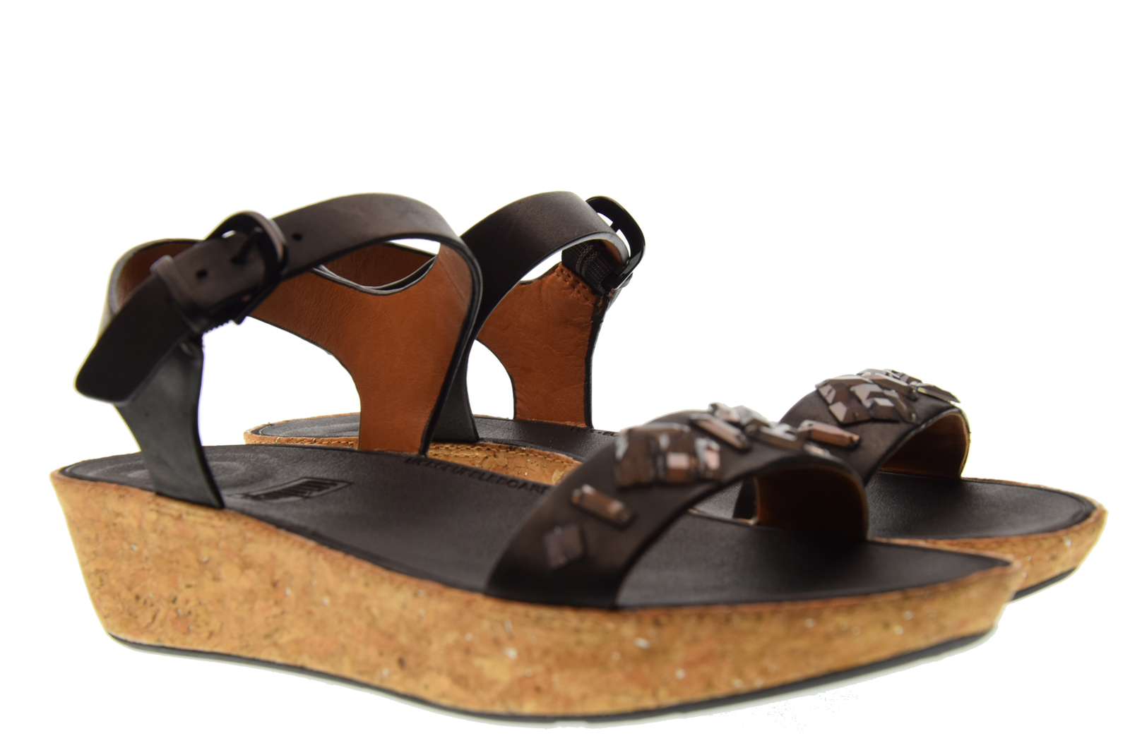 Облегающие босоножки scarpe donna sandalo J89-001 BON II С РЕМЕШКОМ СЗАДИ-CRYSTAL P18