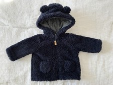 Carter's Zip-Up Sherpa Cardigan Jacket, Navy Sherpa Various Sizes Free Shipping 