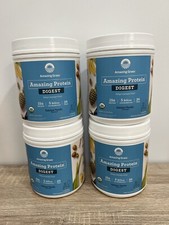 4 Pack Amazing Grass DIGEST Vegan Protein Powder + Probiotics, Tahitian Vanilla