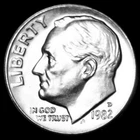 1982 D Roosevelt Uncirculated Dime ~ Raw Coin from Bank Roll