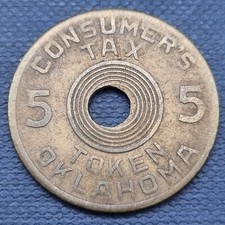 Oklahoma Consumer's Tax Token 5 Mills "For Old Age Assistance" #59589
