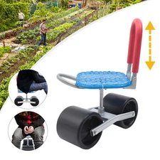 Rolling Garden Scooter Garden Cart Seat With Wheels 360 Swivel Seat Garden Stool