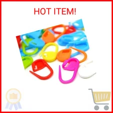 100PC Mix Color Knitting Stitch Counter Crochet Locking Stitch Markers Stitch Ne