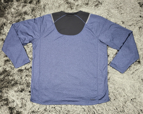 Spyder Active Shirt Men's 2XL Blue Black Pro Web Snow Ski Long Sleeve Pullover - Picture 4 of 16