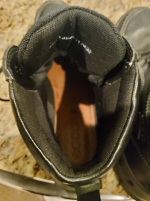 ECCO Track Goretex Work Hiking Boots Men's Size 43 (9-9.5 US) Black very nice