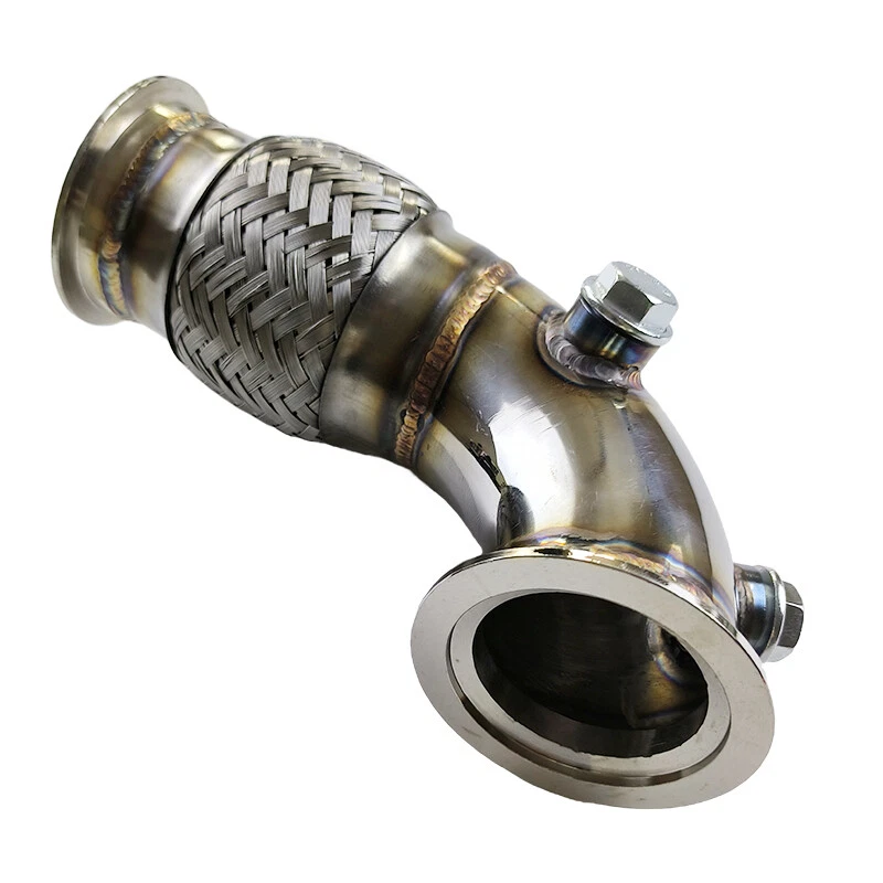 2.5" inch V-Band pipe Low Profile 90 Degree with Flex Bellow Pipes Stainless - Image 4 of 4