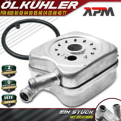 Ölkühler Motoröl für Audi 80 A3 A4 8D B5 A6 4A C4 4B C5 A8 4D TT VW Bora Golf IV