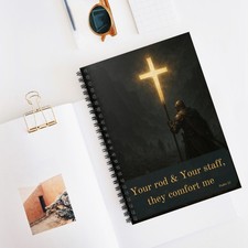 Your rod and Your staff comfort me Christian Journal Psalm 23 Prayer Journal