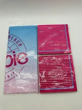 New Barbie Malibu Birthday Party Kit 32 Dinner Napkins And Tablecloth Set NIP