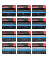 12 BOX 2160 pcs  0.50oz 6 Gray & 6 Black Coated Adhesive Stick on Wheel Weight