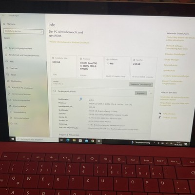 Microsoft Surface Pro 3 12'' i5-4300U 8GB 256GB Win 8 Pro