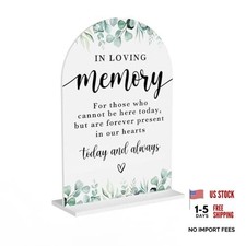 In Loving Memory Acrylic Wedding Sign Memory Table Sign Modern Calligraphy