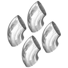 4 Pcs Polished Stainless Steel Exhaust Elbow Boat Handrail Fittings
