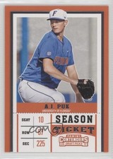 2017 Panini Contenders Draft Picks Season Ticket AJ Puk (Blue Jersey) #1 1u6