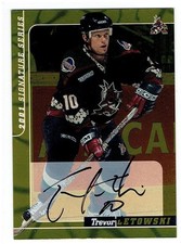 Trevor Letowski 2000-01 BAP Signature Series Autographs Gold #140 