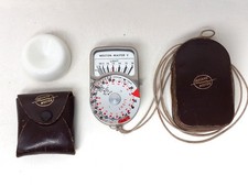 Sangamo Weston Master V Photographic Light Exposure Meter w/ Invercone - Cased