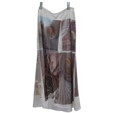 Rare Vintage Grunge Fairy Silk Skirt Whimsy Goth 90s Whimsigoth Floral