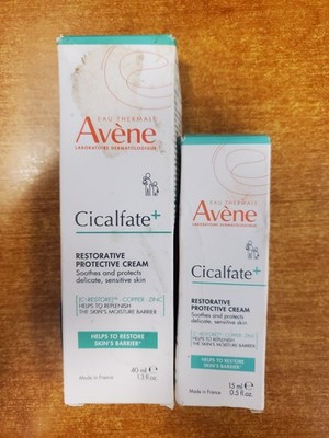 2 Pk: Avene CICALFATE+ Restorative Protective Cream 0.5oz/1.3oz (Exp 1/28) E12B