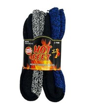 Kids Thermal Socks - Warm Winter 2-6 Black / Blue Marl and Black / Grey Marl