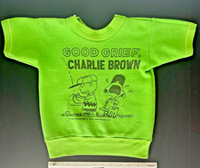 VTG Charlie Brown Lucy Kids SWEATSHIRT 10 Peanuts Mayo Spruce Schulz Baseball