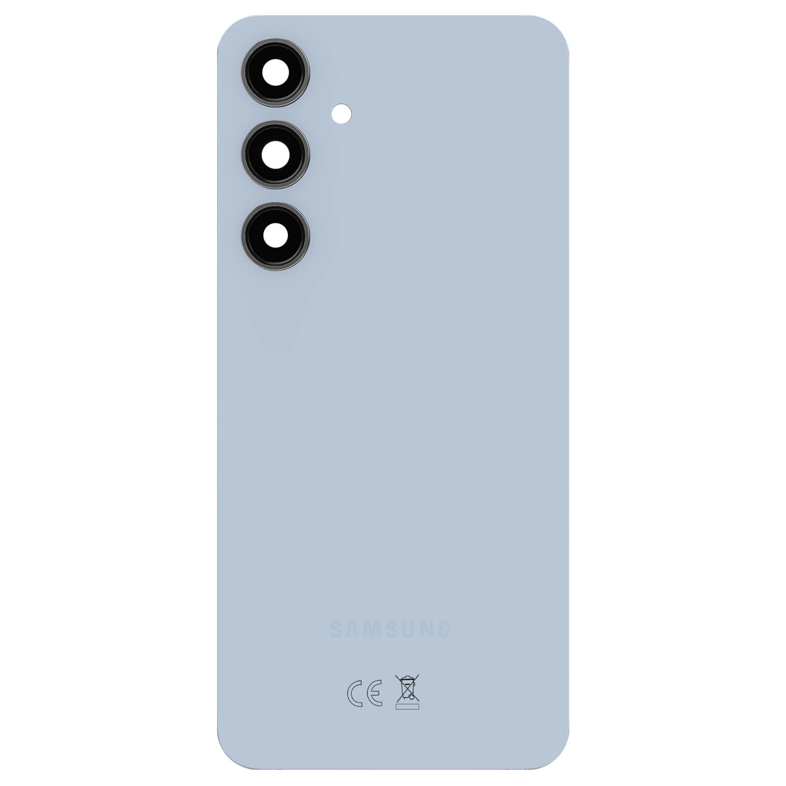 Vitre arriere Galaxy S24 FE en verre renforcé bleu Service Pack