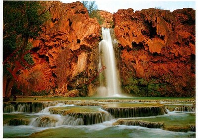 Ansichtskarte::Grand Canyon Nationalpark, Havasu Falls, Wasserfall