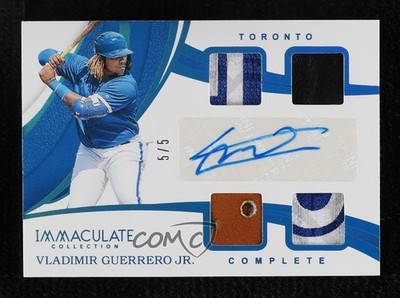 2019 Immaculate Complete Blue 5/5 Vladimir Guerrero Jr #C-VG Rookie Auto RC 0ic9