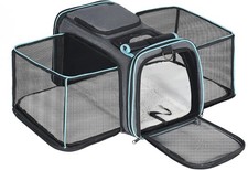 Expandable Dog  Cat Carrier, Airline Approved Soft Pet Carrier, Breathable