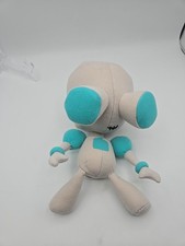 Ultra rare Vintage Invader Zim Viacom 11 Inch Robot Gir Plush 2003 Gray Blue