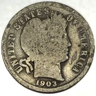 1903-O BARBER DIME 90% Silver / Circulated Condition 10c US Coin -2671