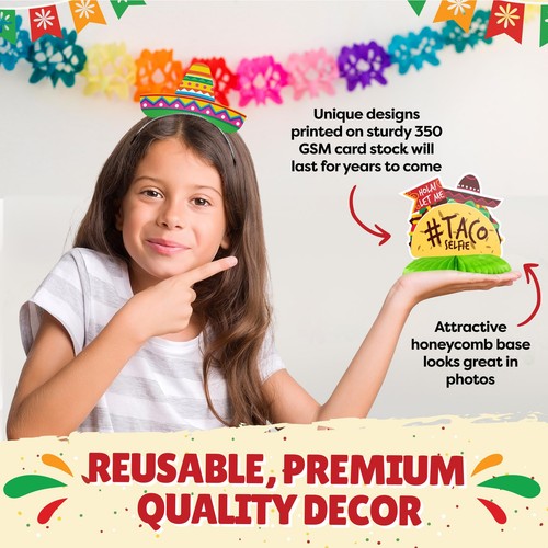 Mexican Table Centerpiece Set - 10 Pack - Cinco de Mayo Party Decorations Fie... - Picture 4 of 7